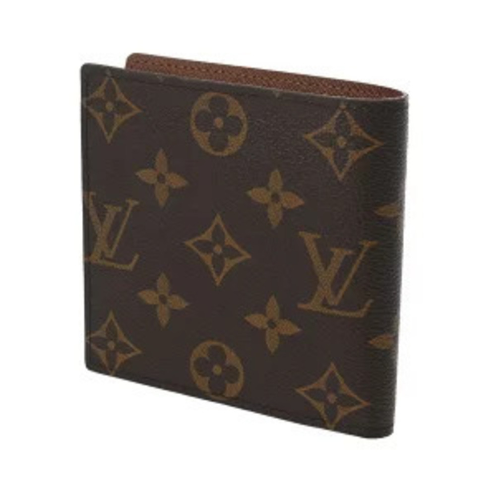 Louis Vuitton Bi Marco Canvas Monogram Wallet Brown Portefeuille fold Brown